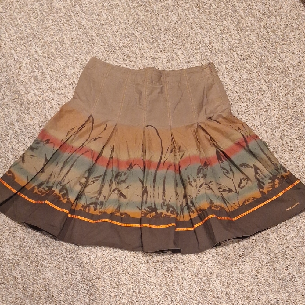 DKNY Southwestern Vibe A-Line Skirt
